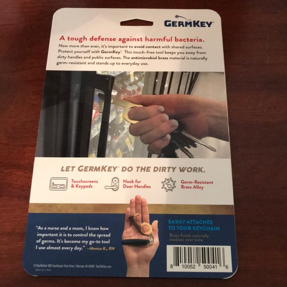 GermKey brass. Antibacterial - Picture 2 of 4